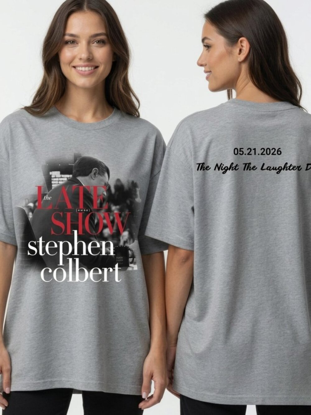 Vintage Stephen Colbert Late Show Graphic Tee Y2K Oversized Tee